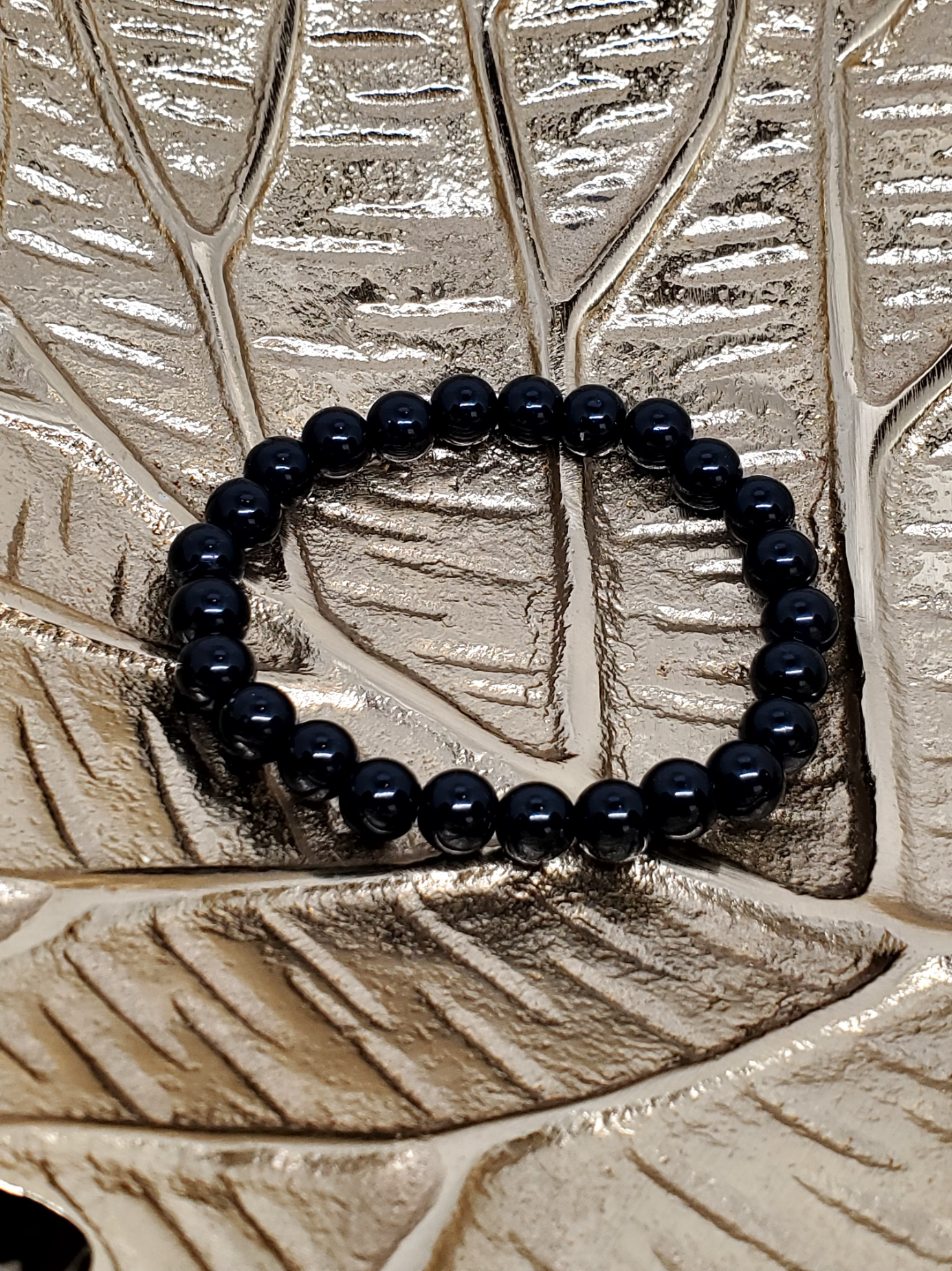 NOIR link Bead Bracelet