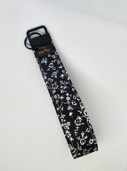 Floral Noir Wristlet