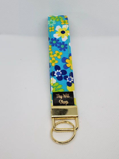 Spring Flower Wristlet