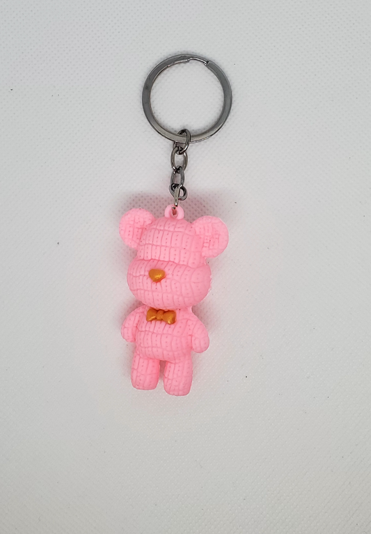 Pinkie Paws Bear Charm Keychain