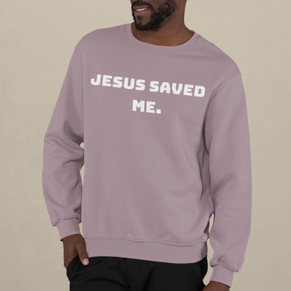 Jesus Saved Me Midweight Crewneck Sweatshirt