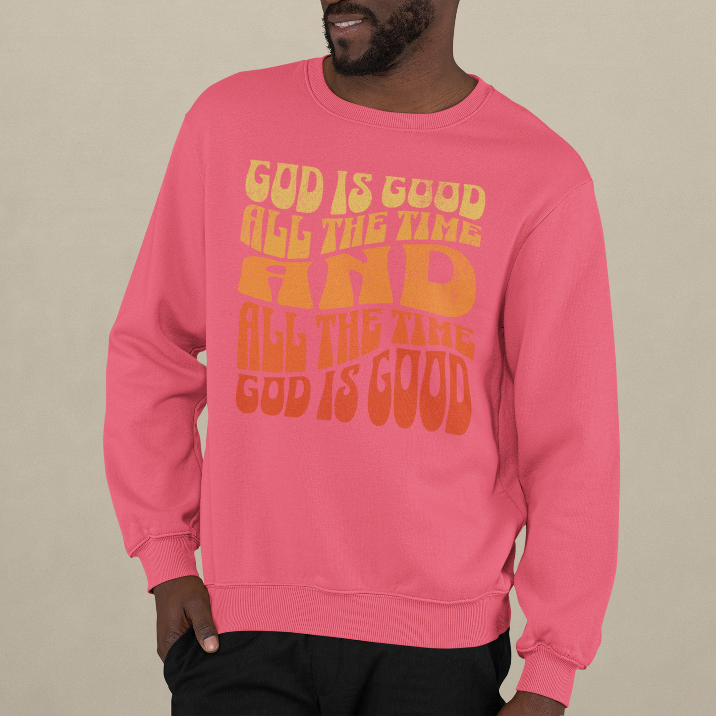 God is Good Midweight Crewneck Sweatshirt