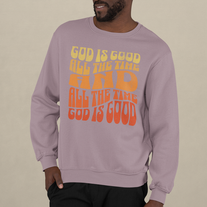 God is Good Midweight Crewneck Sweatshirt