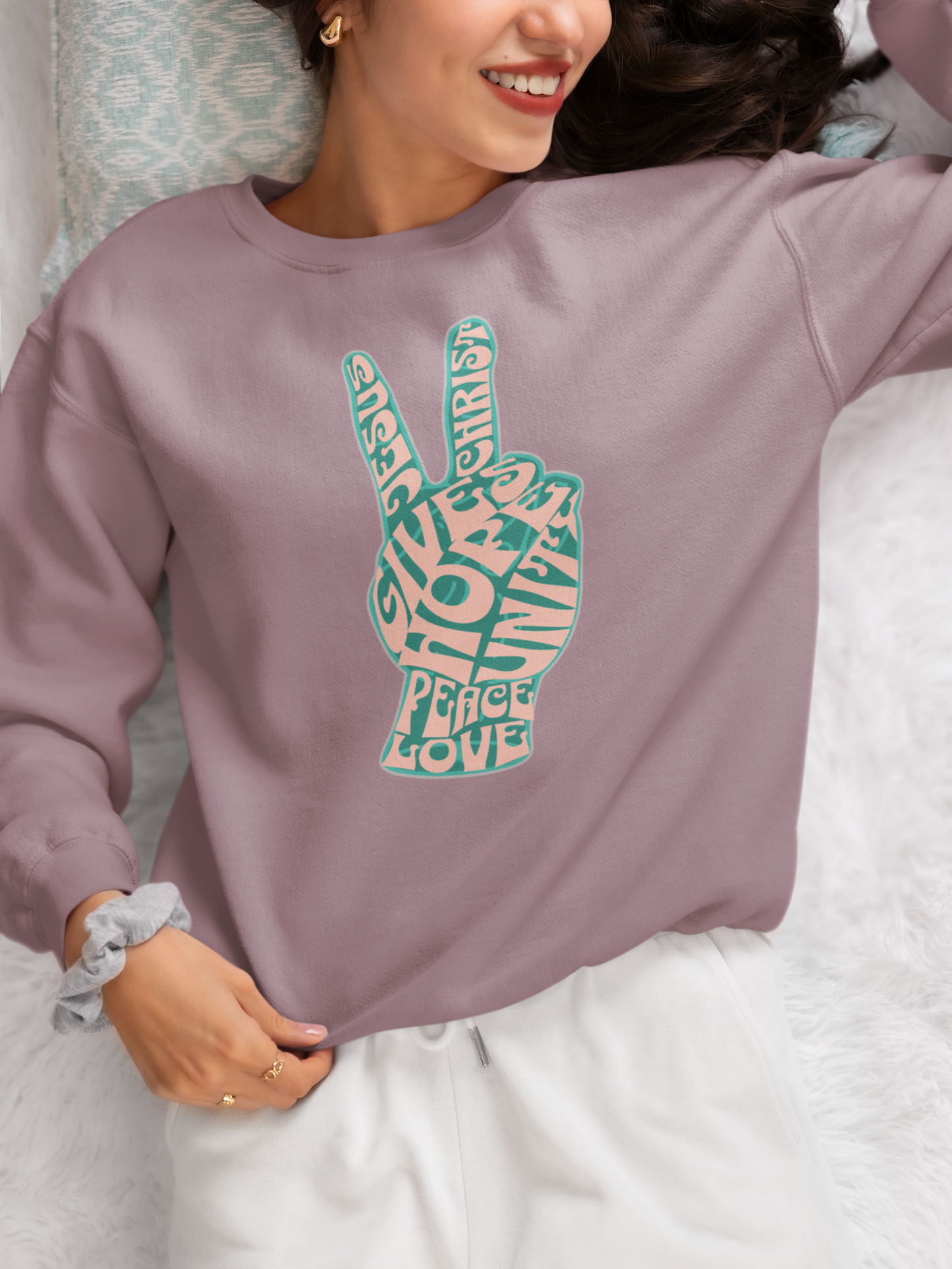 God Gives Retro Midweight Crewneck Sweatshirt