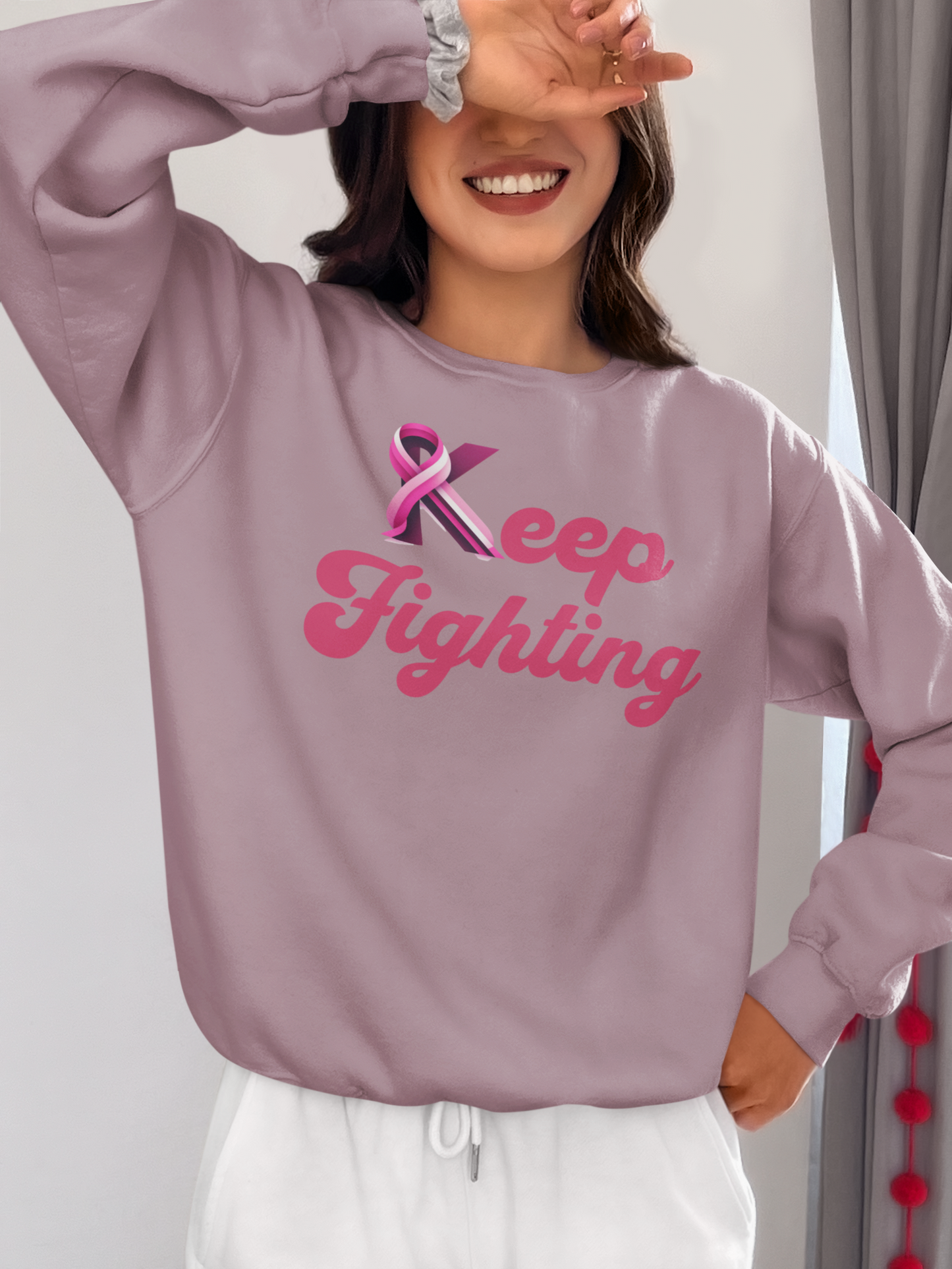 Keep Fighting Midweight Crewneck Sweatshirt