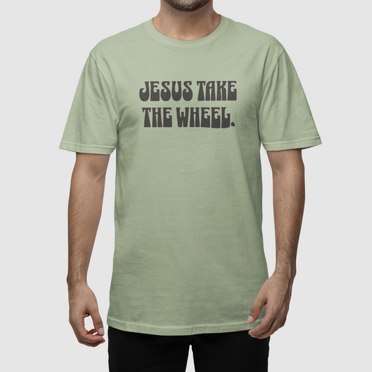 Jesus Take the Wheel Tee